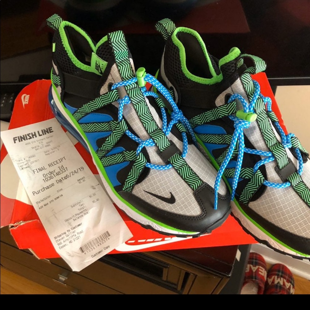 NEW MENS NIKE BOWFIN 270 SIZE 10 BLUE